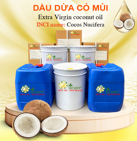 Dầu Dừa Ép Lạnh (Có Mùi) Bán Lít, Kg Số Lượng Lớn - Giá Cả Cạnh Tranh